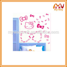 chinese hot products of cute cat wall sticker, made of sticker paper